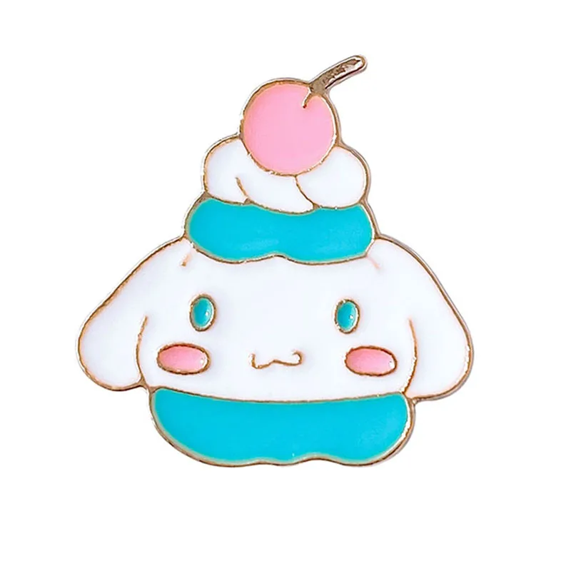 

1pcs Alloy Charm Blue and White Dog Jade Cassia Dog Pin Cartoon Animal Enamel Brooch Badge Clothing Bag Accessories