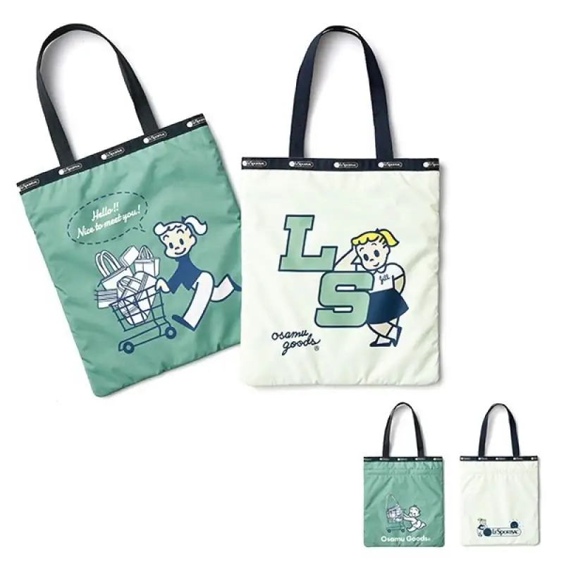 Kawaii аниме мультфильм Snoopy Totoro Lesportsac Женская тканевая сумка через плечо сумка-тоут