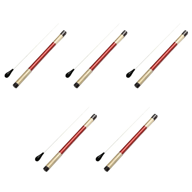 

5X Music Conductor Batons,Imitation Agate Handle Orchestra Conducting Baton Music Batons (Black)