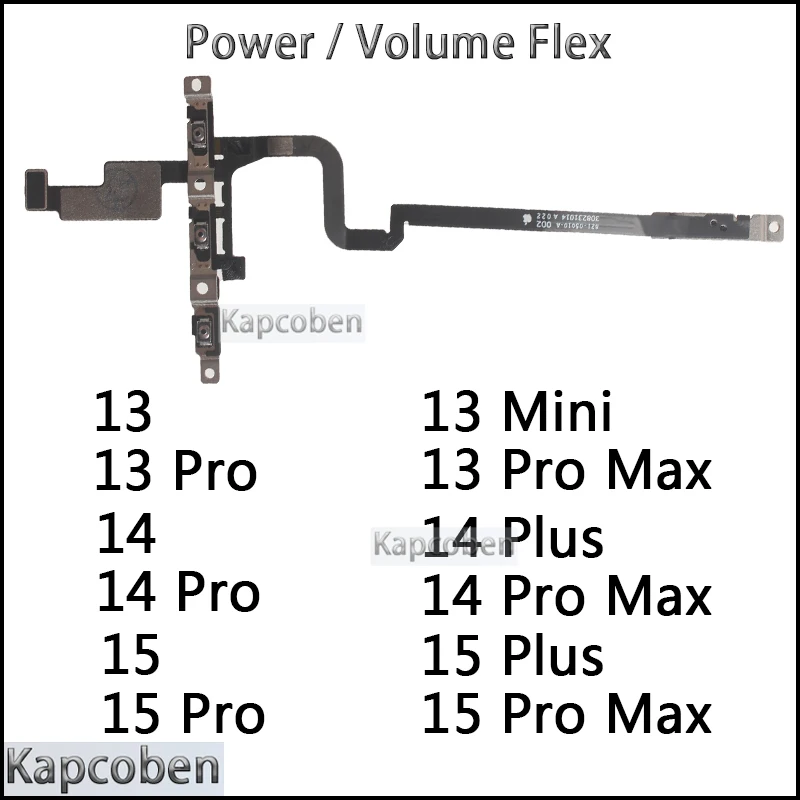 Уключение и выключение громкости Flex для IPhone 15 13 14 Plus Pro Max Min Silent Mutei Up Down