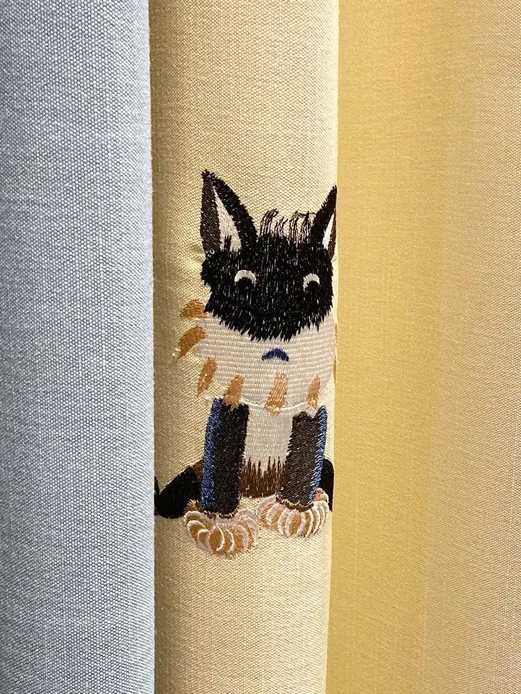 

20842-STB-Double Layer Full Blackout Curtains Solid Color Insulated Complete Blackout Draperies With