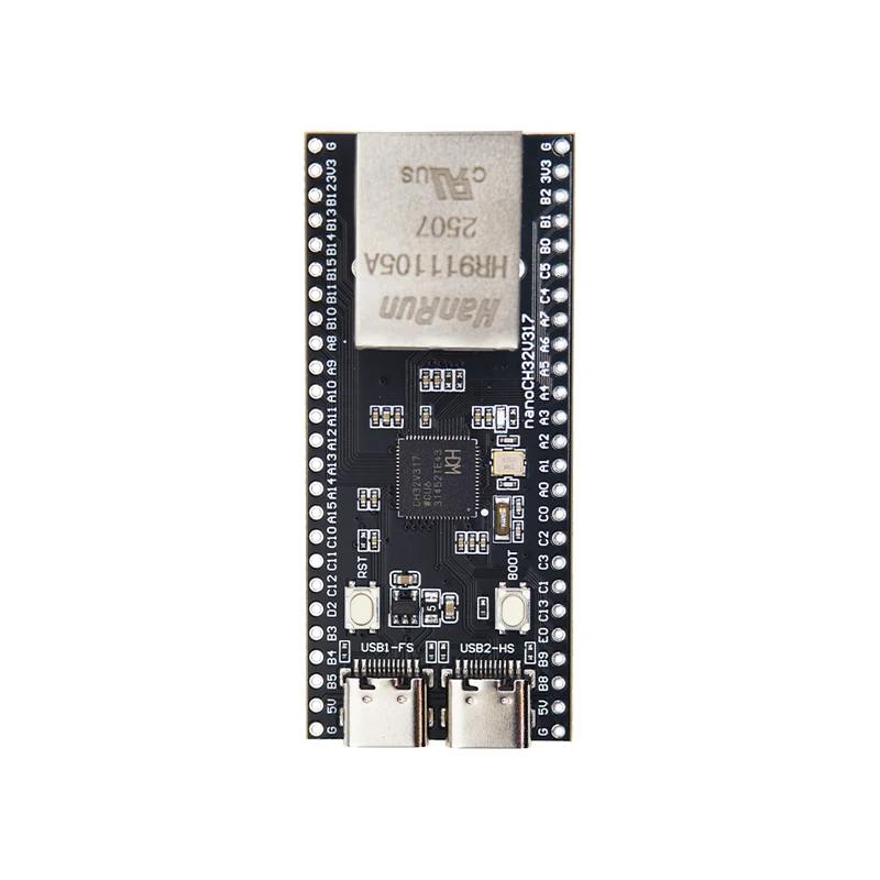 Фото Плата разработки FireChip nanoCH32V317 WCH RISC-V с двумя интерфейсами TYPE-C, высокоскоростной USB 2.0, открытый исходный код №5