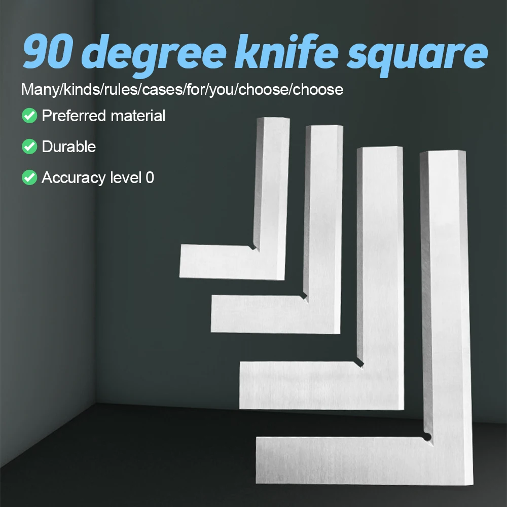 

Линейка для кромки ножа, угловая, 90 градусов, 63x40/100x63/125x80/160x100/x мм