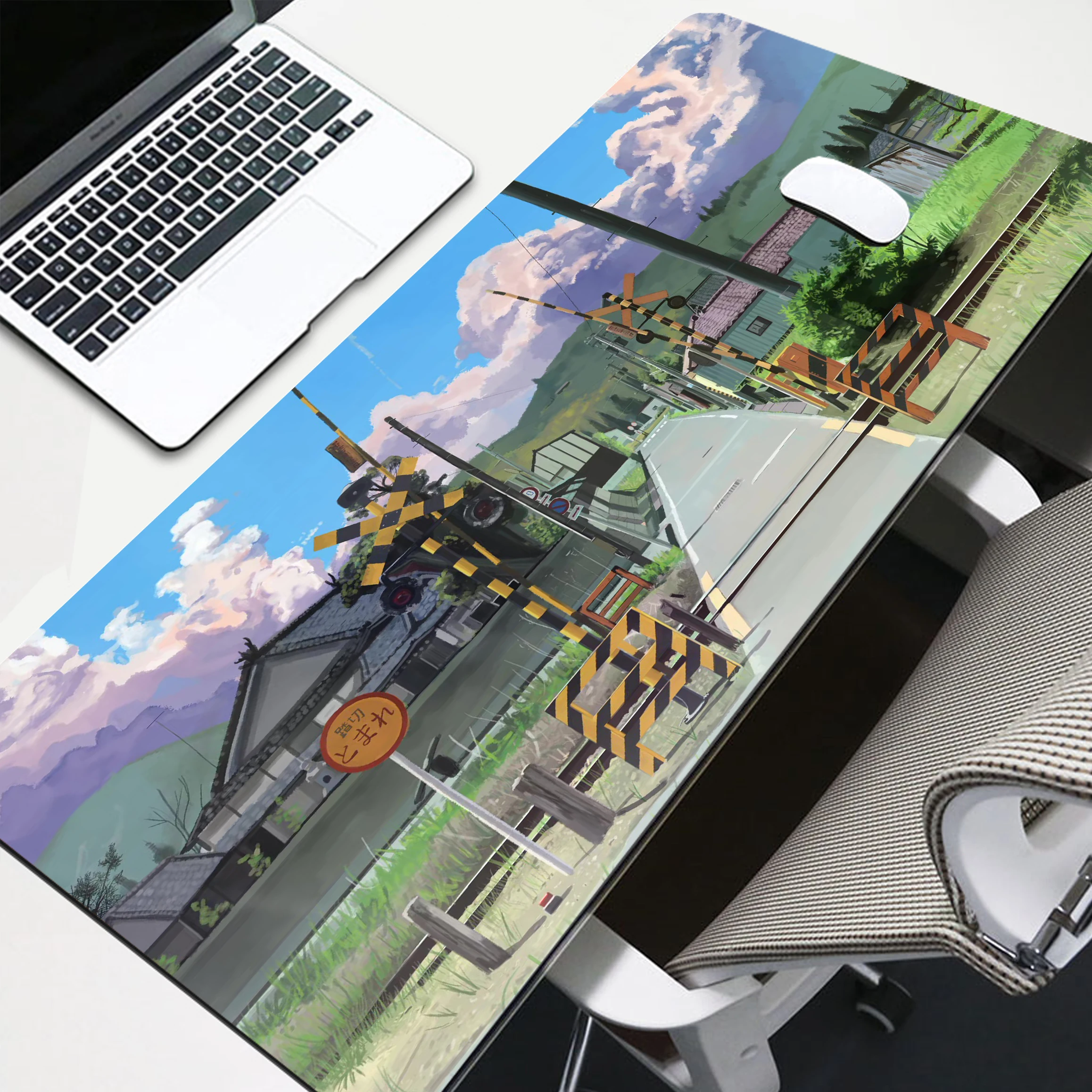 

Большой компьютерный игровой аксессуар Pixel Japan Street нескользящий коврик для мыши XXXL 100x50 Настольный коврик для ПК