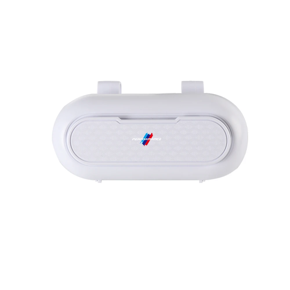 ABS Car Sun Visor Glasses Clip Sunglasses Storage Box For BMW M Power Performance X3 X4 E90 F10 M1 M3 M5 F20 M6 E92 G32 G20 G29