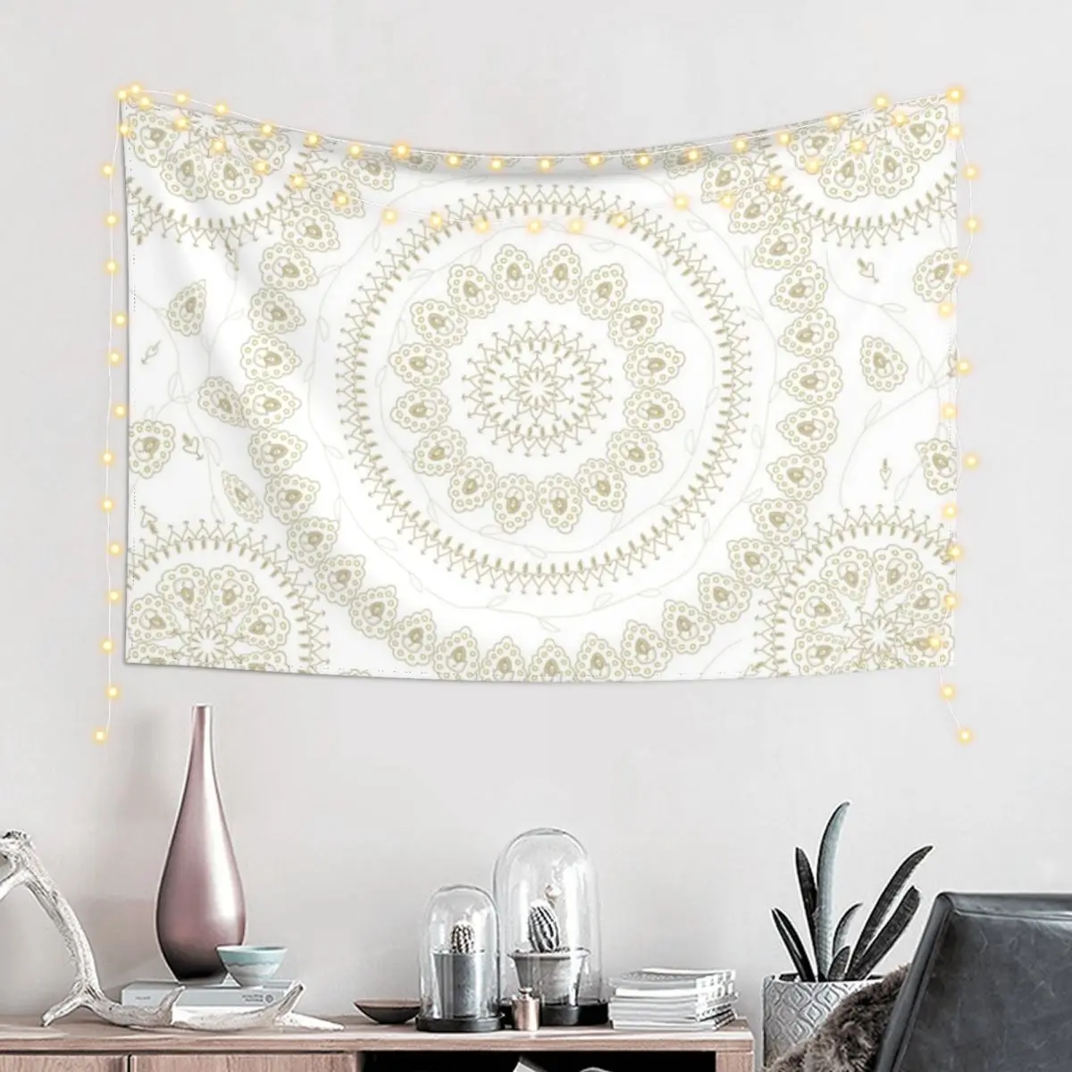 Тан Мандала современный пляжный гобелен в стиле бохо украшения дома Настенный