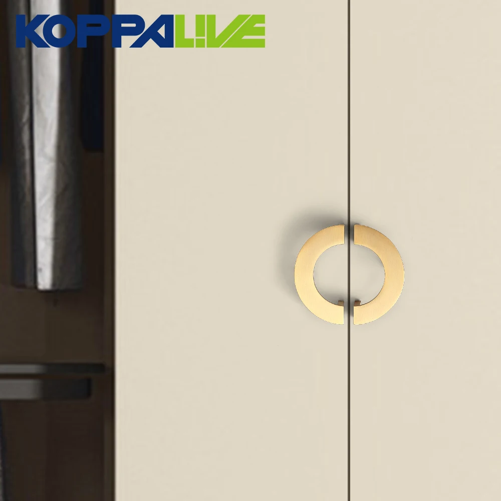 KOPPALIVE латунные ручки для мебели гардероб золотой кухонный шкаф ручки черный ящик кольцо тяги расстояние отверстия 64 мм
