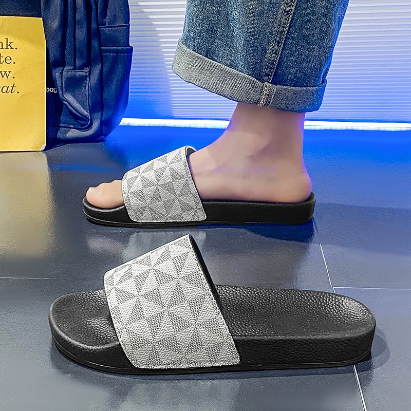 Босоножки мужские летние большого размера 39-47 модные шлепанцы для пляжа