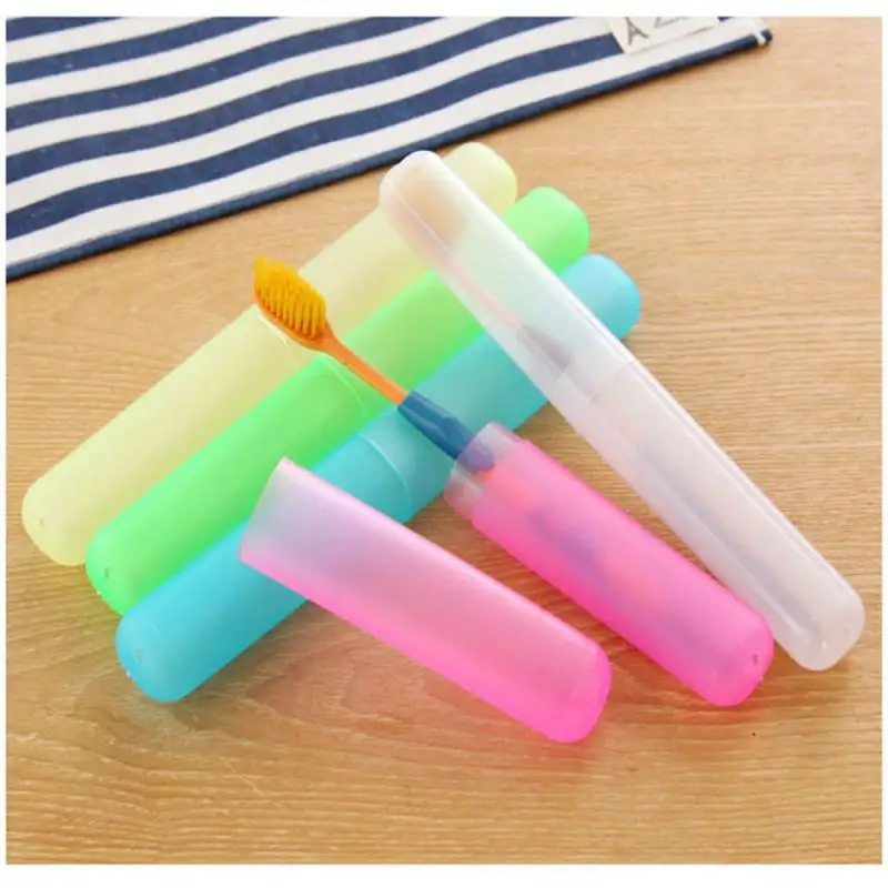 

Travel Portable Toothbrush Box Toothbrush Sleeve Breathable Wash Toothbrush Barrel Toothbrush Cup Protection Box 1PC