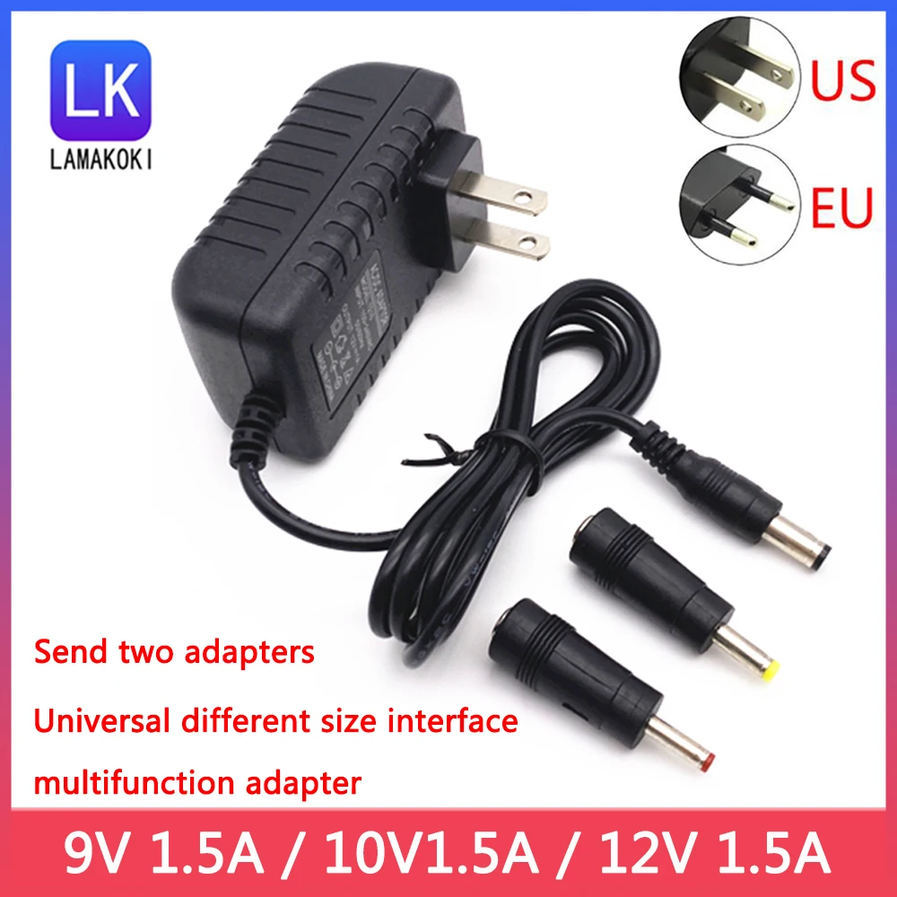 DC 9V 10V 12V 1.5A трансформатор зарядное устройство DVD плеер кабель питания 1500MA адаптер