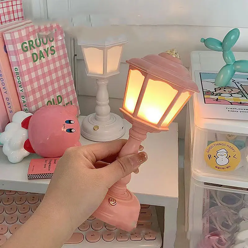 

Retro LED Desk Lamp USB Charging Table Lamp Mini Street Lamps Design Night Lights Touch Dimmable BedSide Desk Light Room Decor