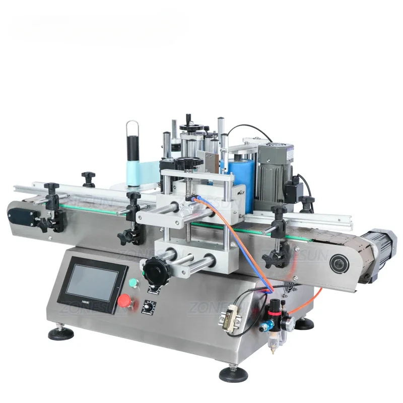 ZS-TB500 Наклейка Vloeibare Zeep Automatische Water Flesannuing Machines 2-сторонний кодер