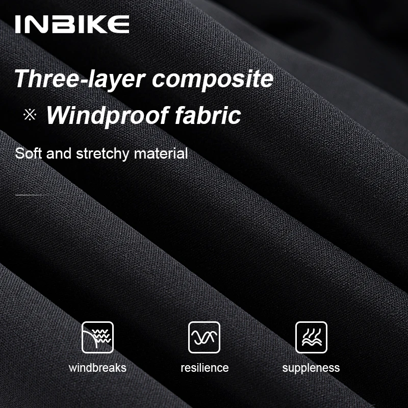 Женская велосипедная куртка INBIKE теплая флисовая ветрозащитная с длинным рукавом