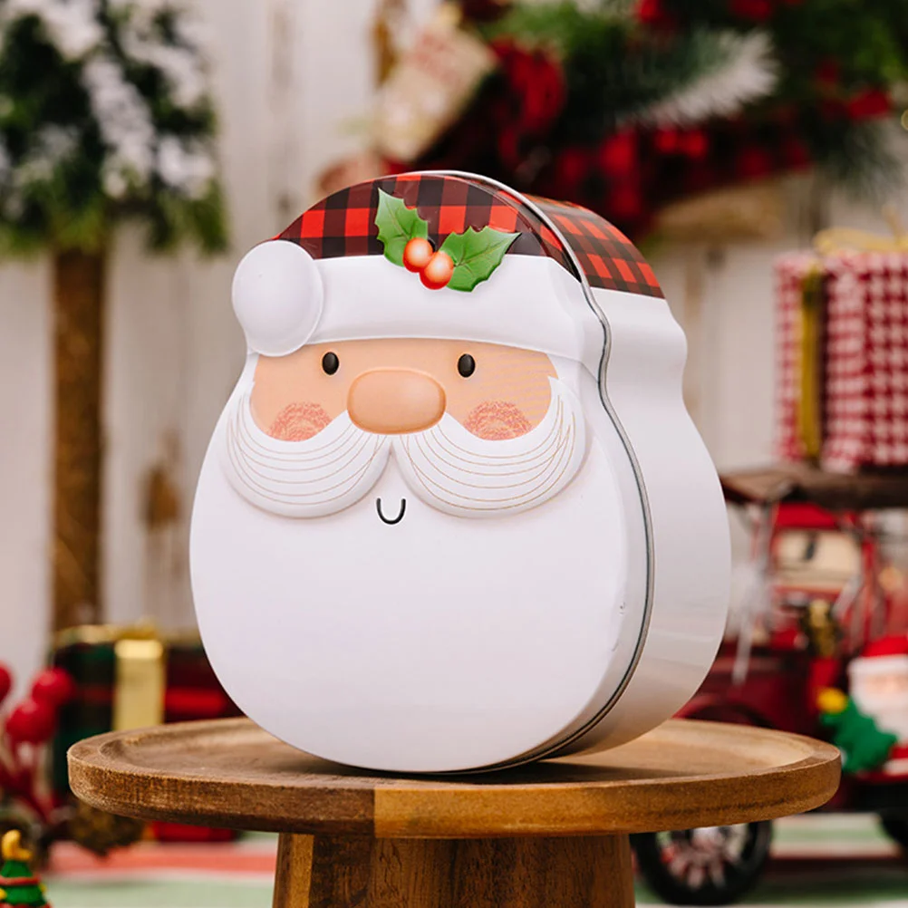 

Christmas Cookie Tin Gingerbread Tinplate Candy Boxes Holiday Empty Tins Xmas Metal Gift Box Xmas Party Favors Winter