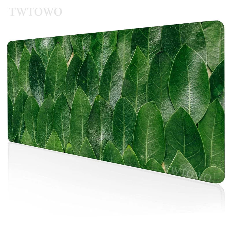 

Green Leaf Mouse Pad Gaming XL Custom New HD Large Mousepad XXL Mouse Mat Natural Rubber Office Anti Slip PC Desktop Mouse Pad