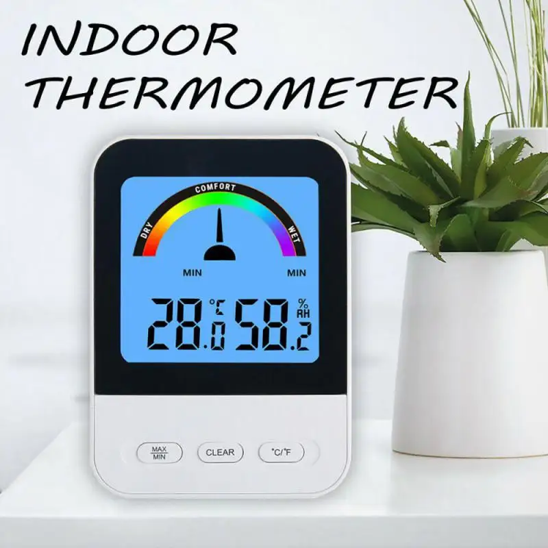 

Indoor LED Digital Thermometer Hygrometer Room Electronic Hygrometer Thermometer Thermometer Dry and Wet Comfort Guidance