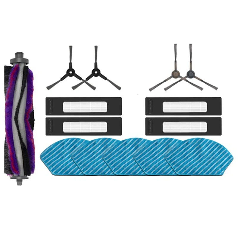 

Запасные части для пылесоса Midea M7/ I10/ M71CN / M7pro /M7max, основная боковая щетка, фильтр, тряпочка для швабры