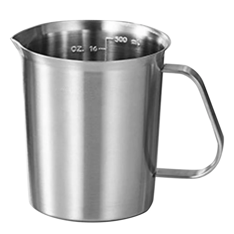 

Stainless Steel Measuring Cup Mug Mixing Resin Kitchen Jug Pour Spout