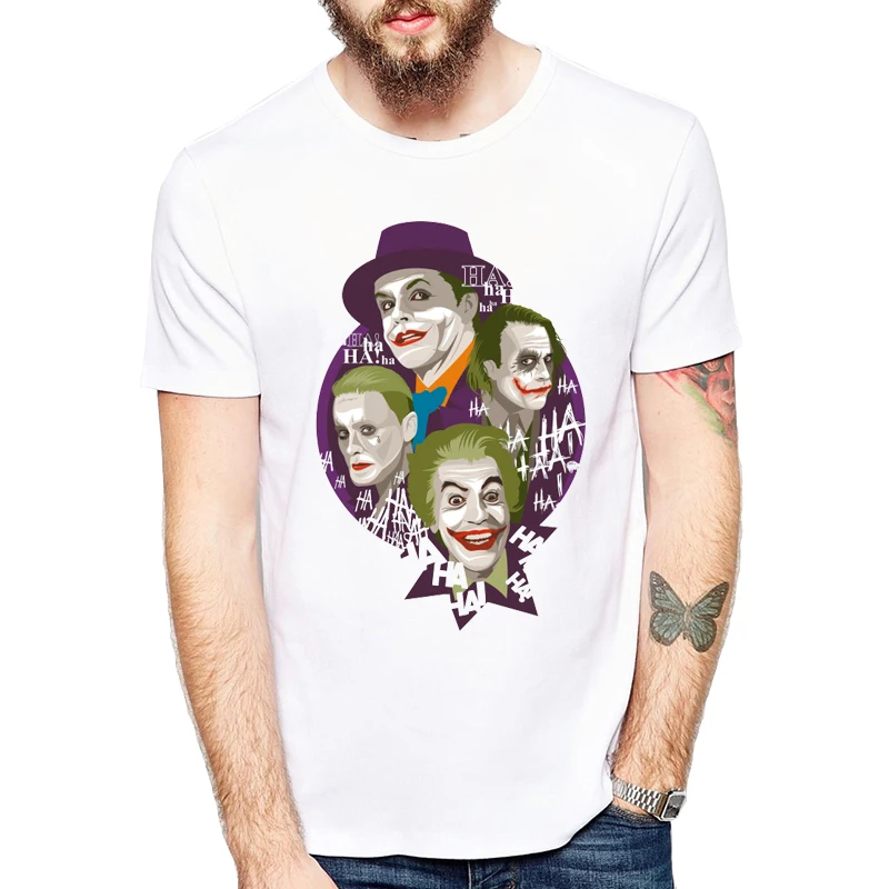 

New Summer Joker Heath Ledger T-shirt Men Casual Why So Serious Joker T Shirt Hot Top Tees