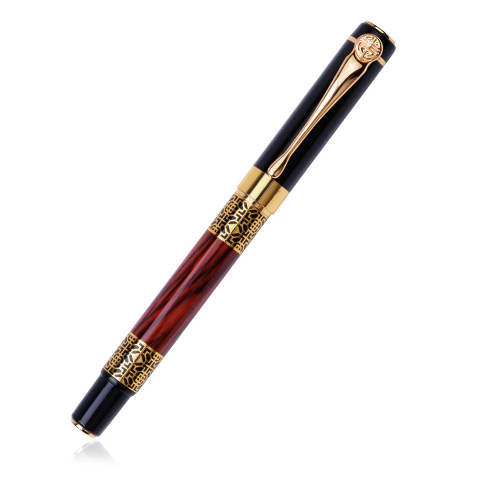 

Fountain Pen With Wood Texture Chinese Style Fine Nib 1mm Writing Pen For Student Practice Handwriting Stationery