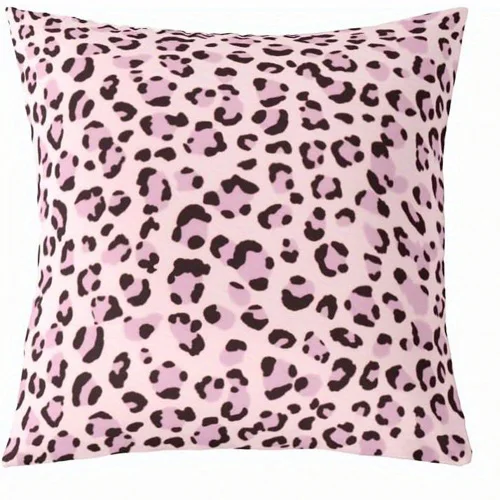 

Декоративные наволочки Pink Leopard Pattern, полиэстер велюр