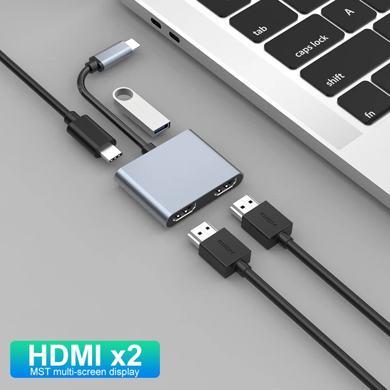 

USB C HUB 4K 30Hz 2K Type C to HDMI PD 87W USB3.0 Adapter For Macbook iPad Pro Air M2 M1 Sumsang PC USB 3.0 HUB Docking Station