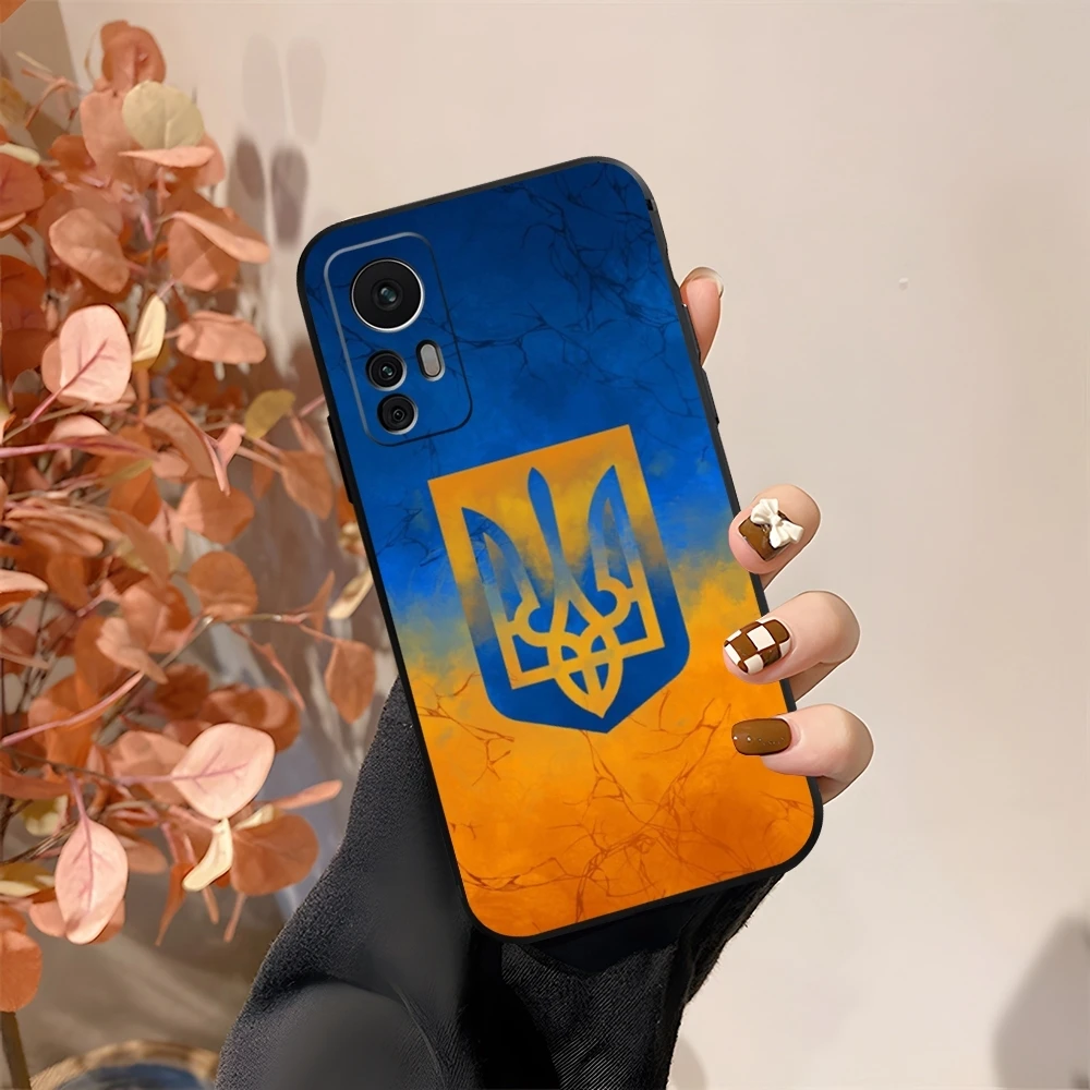Чехол с флагом U-Ukraine для Xiaomi Redmi Note 10 13 12 Pro POCO F4 F5 X5 11T Lite Ultra Shell Cover