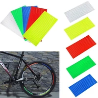 bike reflective stickers mtb bike riding wheel spokes fluorescent tape safety warning light strip reflector bicycle accessories
