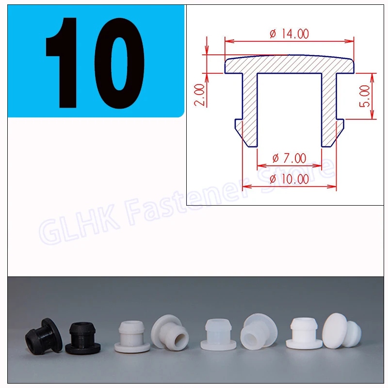 Белая силиконовая резиновая заглушка для отверстий, заглушка, заглушки, концевые крышки уплотнительная пробка 2,5 3 3,5 4 4,5 5 5,5 6 6,5 7 7,5 8 до 12 мм