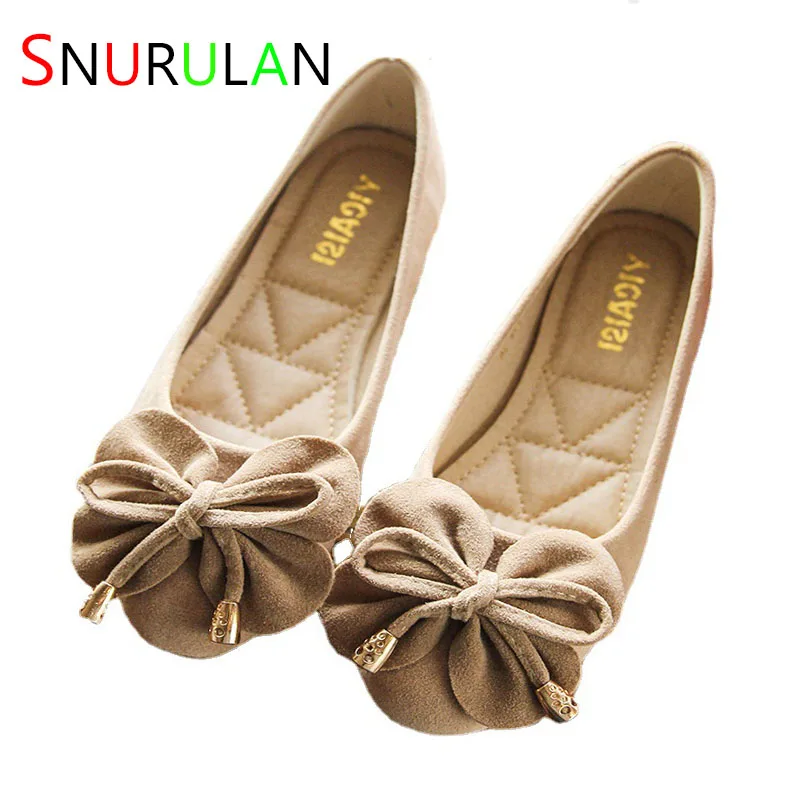 

Spring autumn sweet bow knot flats women flower appliques moccasins brand high quality ballet flats woman single shoes loafers