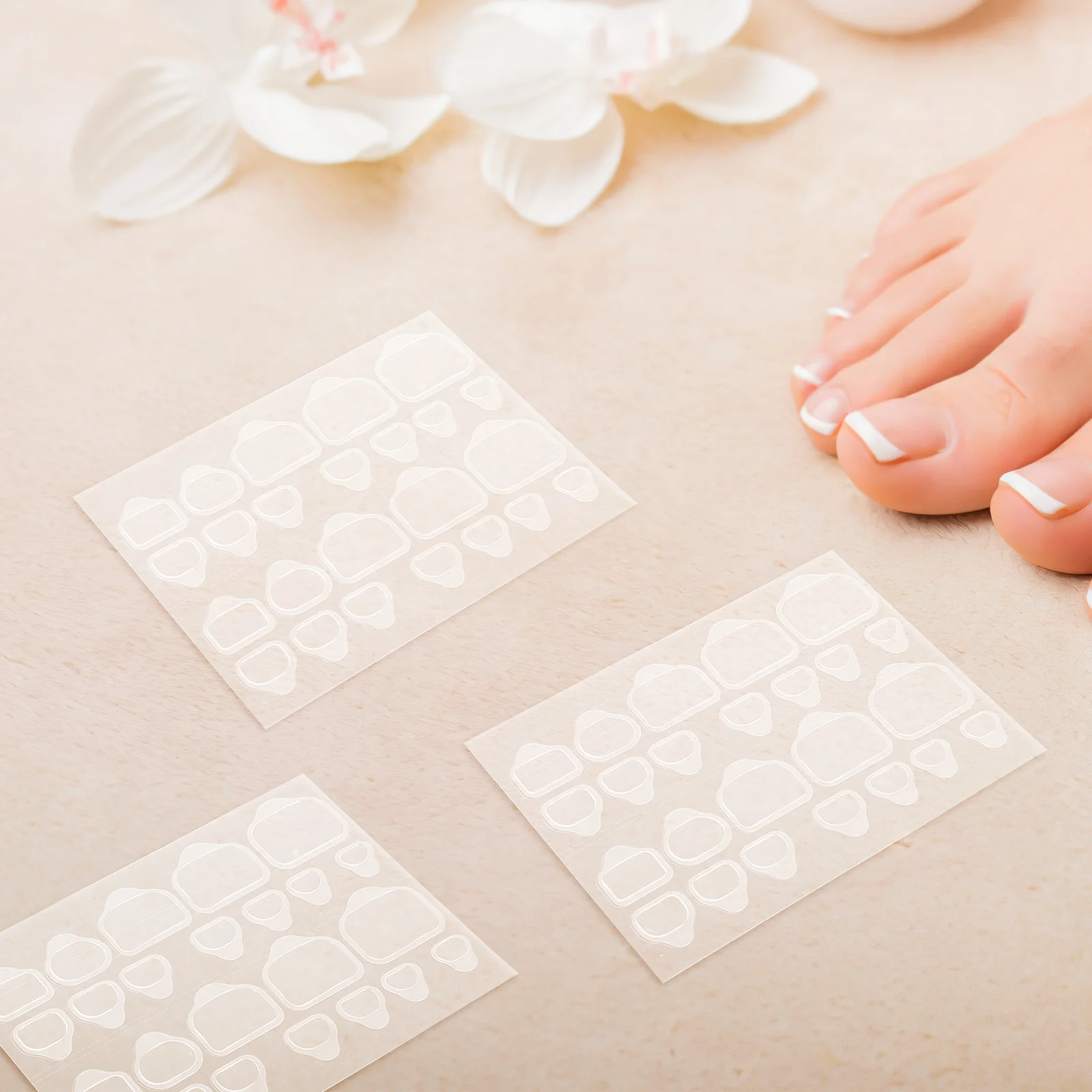20 листов накладных ногтей пресс для средних хлопьев клейкие высококачественные