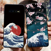 hand painted scenery case for samsung galaxy note 20 10 lite 9 8 s21 s22 s20 s10 5g s9 s8 plus ultra s21 fe s10e soft tpu cover