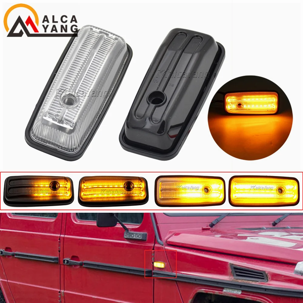 

2PCS For Mercedes-Benz G-Class W463 W461 G500 G550 G55 G63 Led Dynamic Side Marker Turn Signal Light Sequential Blinker Light