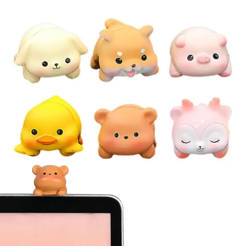 

Милые украшения для автомобиля с животными, 6-формовые украшения для автомобиля, для зеркала заднего вида, Автомобильные украшения, интерьер автомобиля