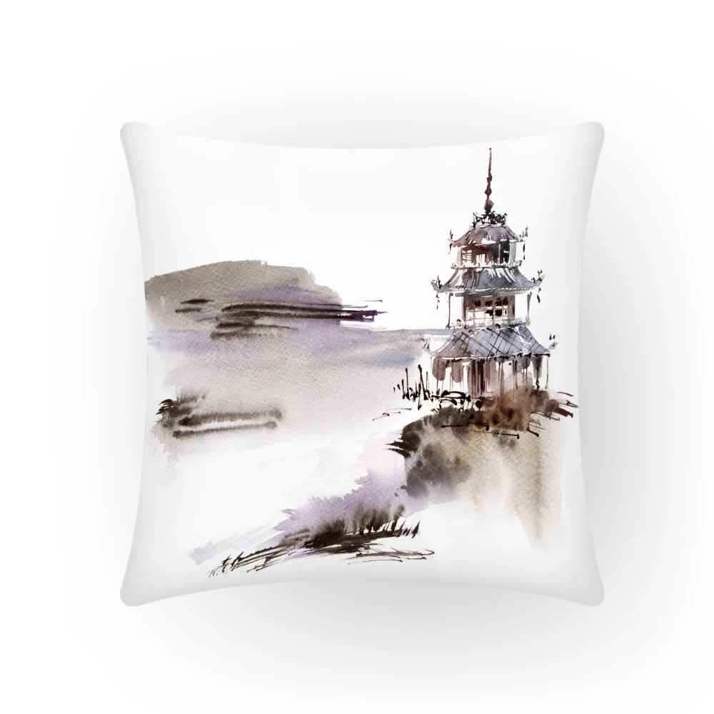 

Chinese Style Ramadan Decoration 2023 Pillow Covers Decorative Mountain Chair Cover Comfortable Vintage Square Throws Home E2316