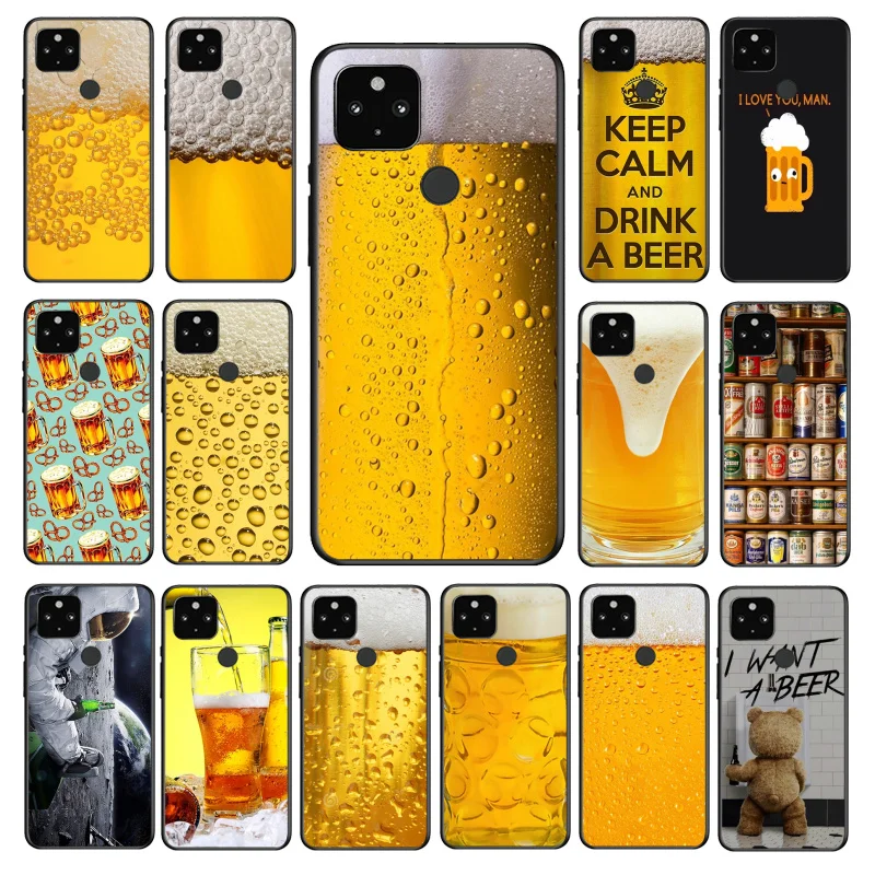 

World Beers Alcohol Summer Bubble Phone Case for Google Pixel 7 7Pro 6 Pro 6A 5A 4A 3A Pixel 4 XL 5 6 4 3 XL 3A 2 XL