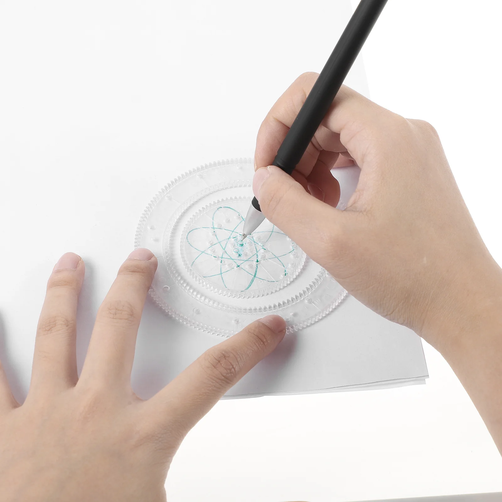 Круглая линейка для рисования трафареты инструмент мандалы детский красочный