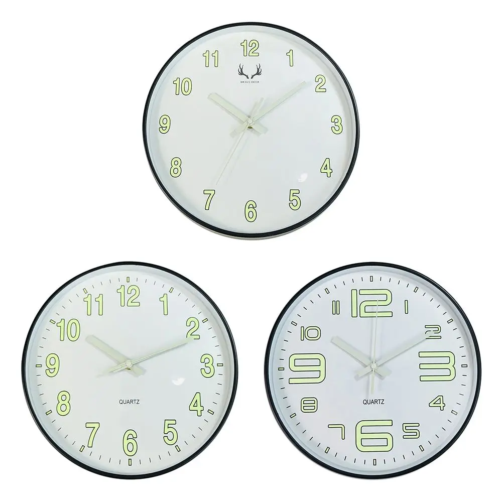 

12 Inch Luminous Wall Clock Silent Clocks Nordic Fashion Living Room Quartz Watch Home Decoration