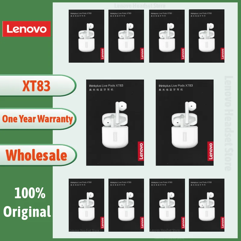 

TWS-гарнитура Lenovo XT83 XT83PRO, 5 шт., Bluetooth 5,0, с микрофоном