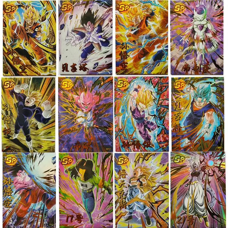 

Anime Dragon Ball Vegeta Iv Frieza Son Goku Sp Card Game Collection Rare Cards Children's Toys Boys Surprise Birthday Gifts