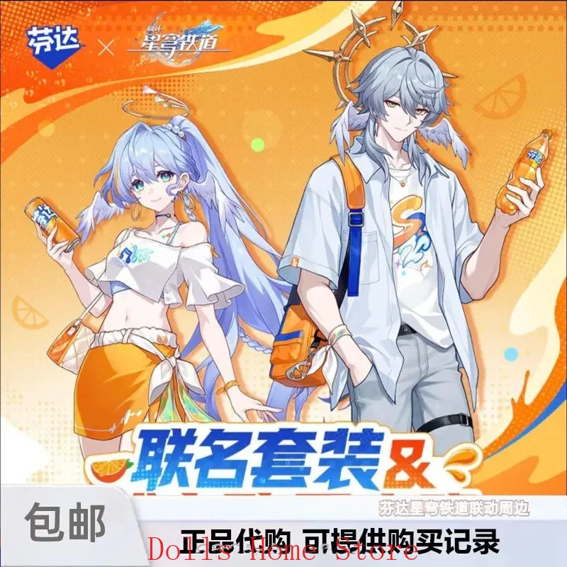 Официальный набор для косплея по аниме Honkai: Star Rail X Fanta: значок-брошь Робин Сандэй, прозрачная карточка, подарок на Рождество (art.: 3920dc03b294c) - 3920dc03b294c