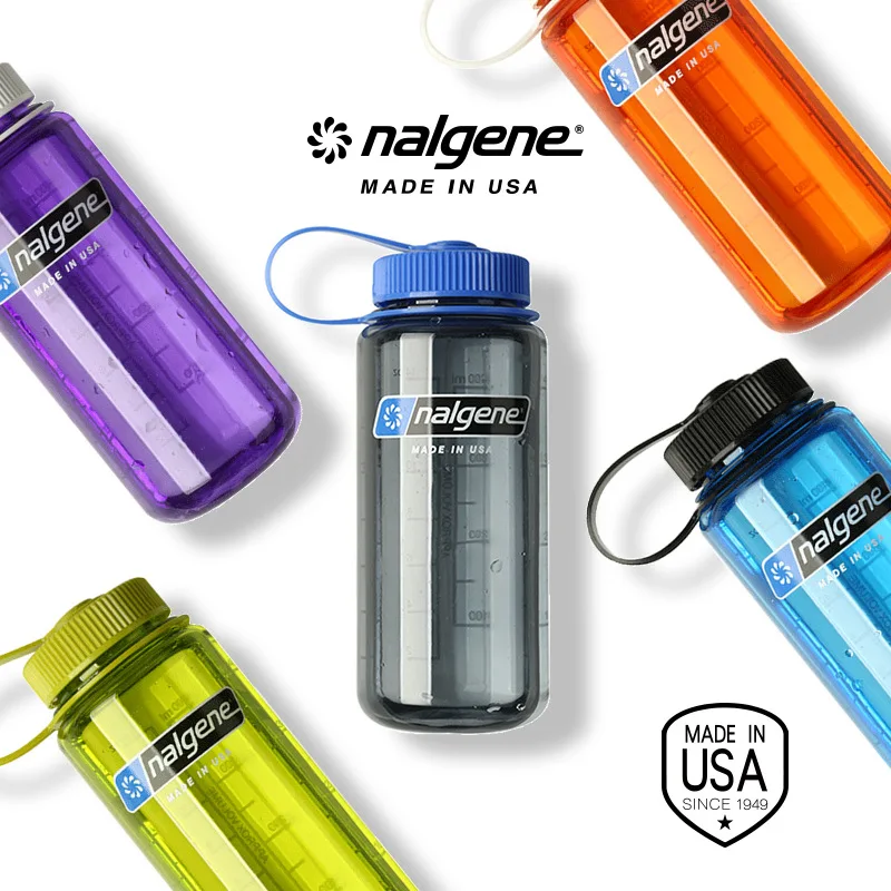 

Nalgene Спорт на открытом воздухе с широким горлышком Детская бутылка для воды Кемпинг Путешествия Туризм Герметичная чашка для воды Модная пл...