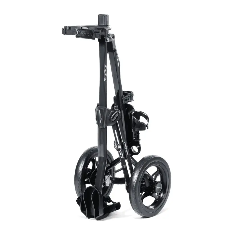 

Luxurious Silver Golf Push Cart - An Essential for Enjoyable & Hassle-Free Rounds of Golf!