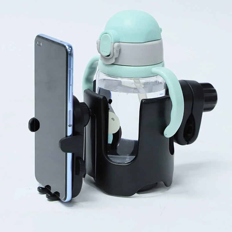 

Pram Cup Holder Baby Stroller Phone Holder Organizer Adjustable Drink Holder for Pushchair Buggy Wheelchair Accessories QX2D