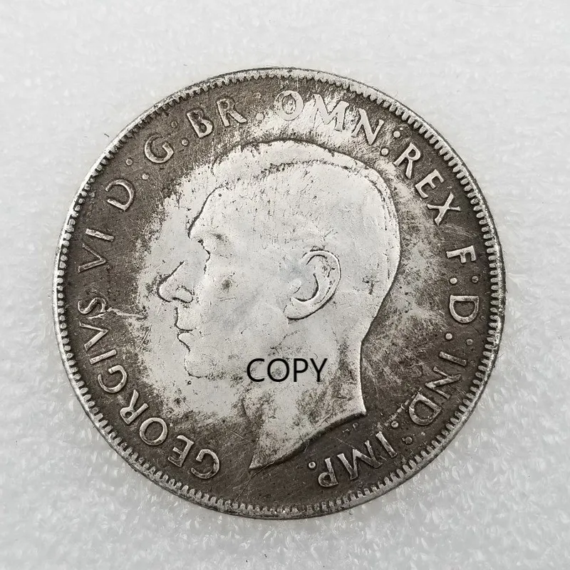 

British 1937 Commemorative Collector Coin Gift Lucky Challenge Coin COPY COIN