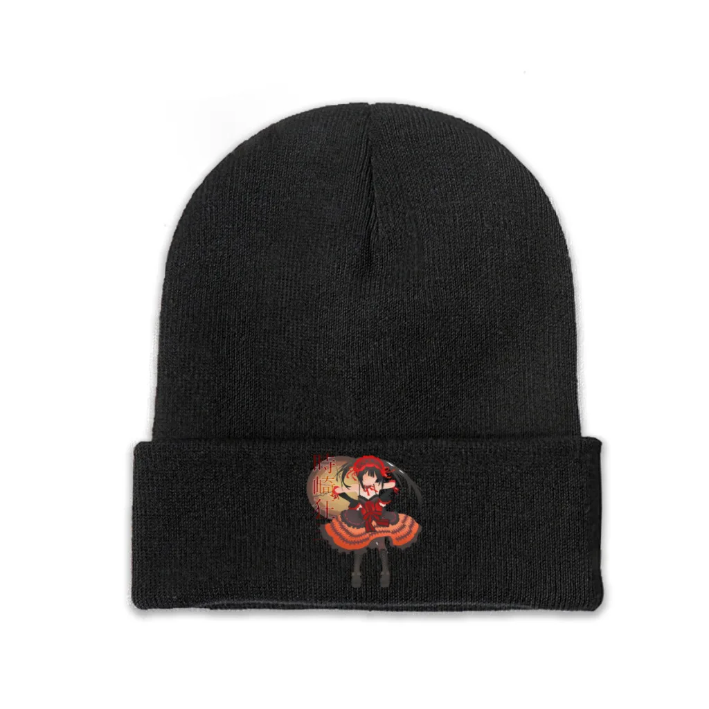 

Knit Hat Date A Live Shido Itsuka Manga Winter Warm Beanie Caps Cute Tokisaki Kurumi Men Women Fashion Casual Bonnet