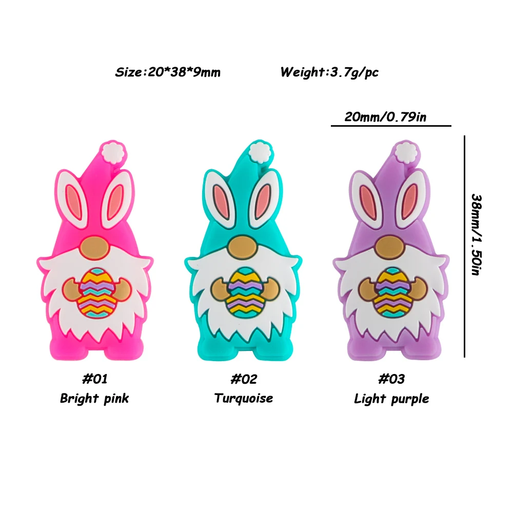 5/10Pcs New Silicone Beads Mini Focus Beads For Jewelry Making DIY Pacifier Chain Bracelet Accessories