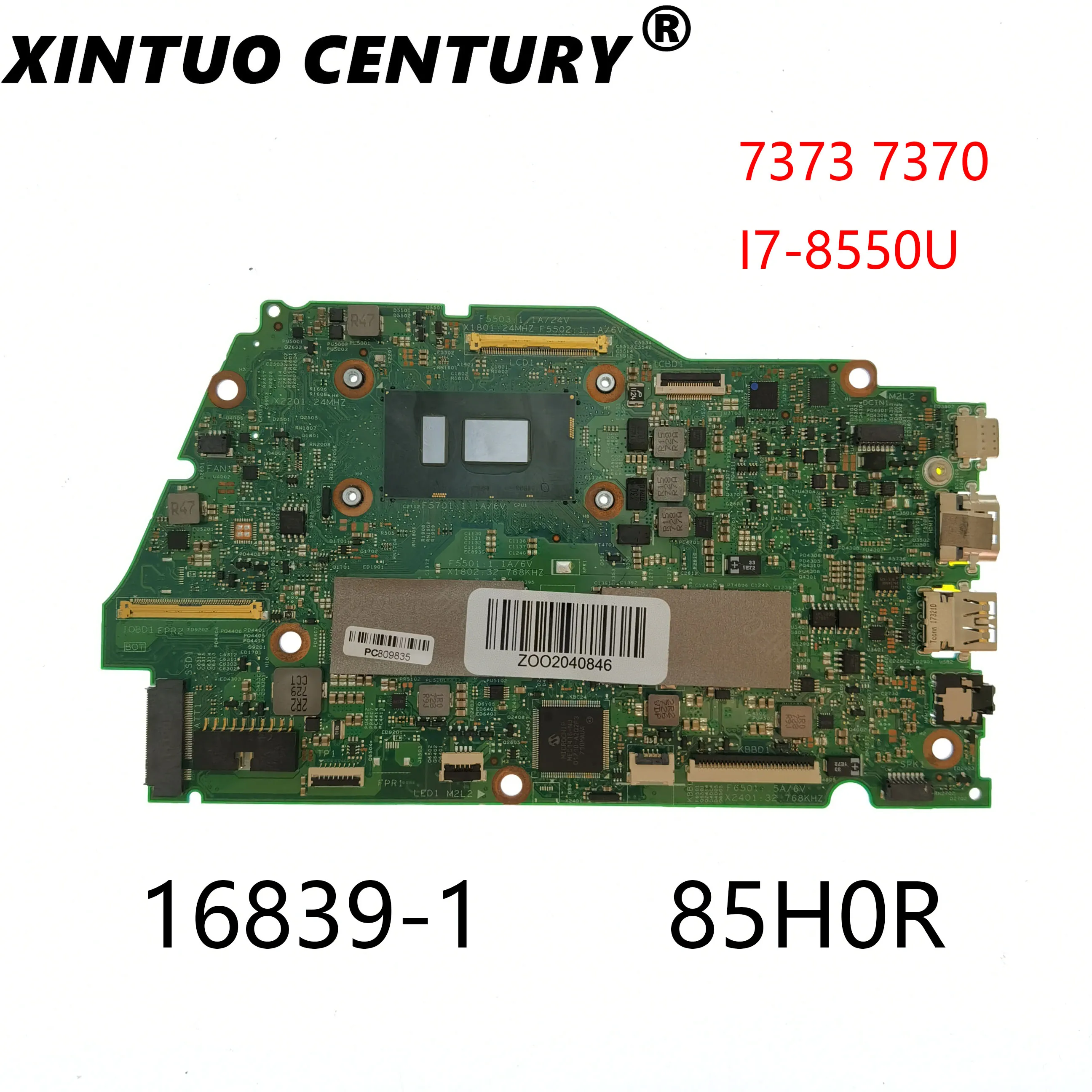 

CN-085H0R 085H0R 85H0R для Dell Inspiron 7370 7373 материнская плата 16839-1 Y5HR3 W/ i7-8550U ЦП 8GB-RAM 100% Протестировано ОК
