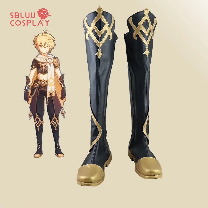 Genshin Impact Traveler Обувь для костюмированной вечеринки Ботинки на заказ в Гонконге