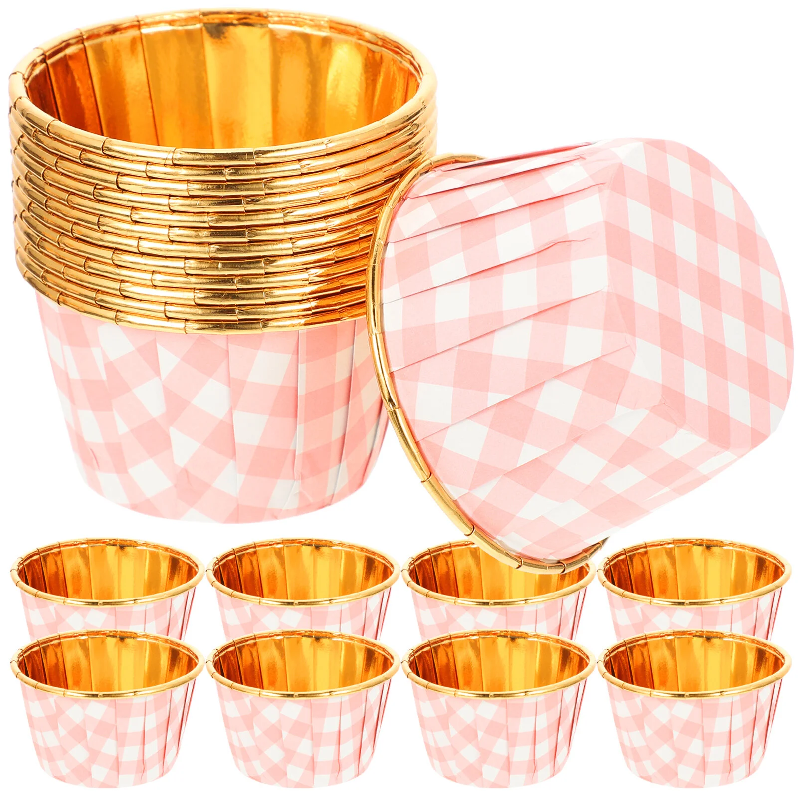 

50 Pcs Cake Cups Mini Muffin Creative High Temperature Resistance Cupcake Liners Non Stick Wrappers Paper Household Kitchen
